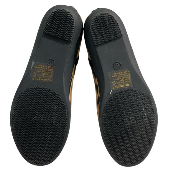 London Fog Rain Boots Womens 6 Piccadilly Ankle Leopard Rubber Rain Waterproof - Picture 11 of 11